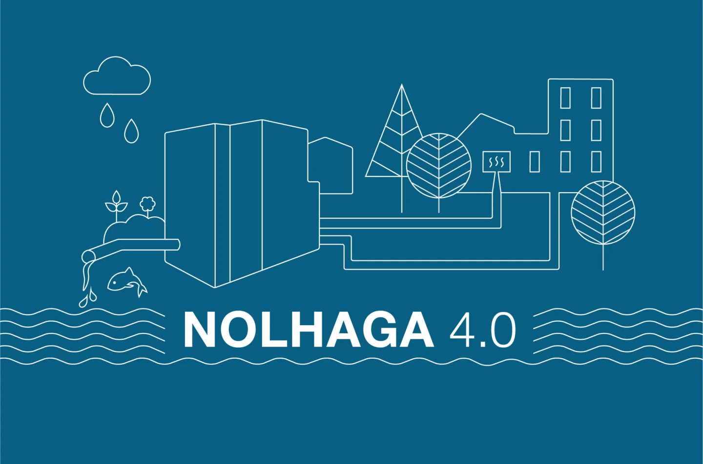 Illustration över reningsverket.