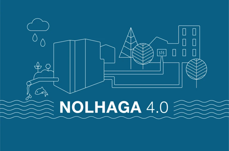 Illustration över reningsverket.