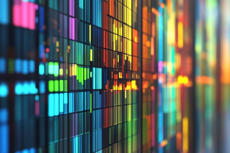 Visualisering av en databas.