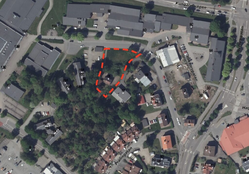 Karta över Pralinen