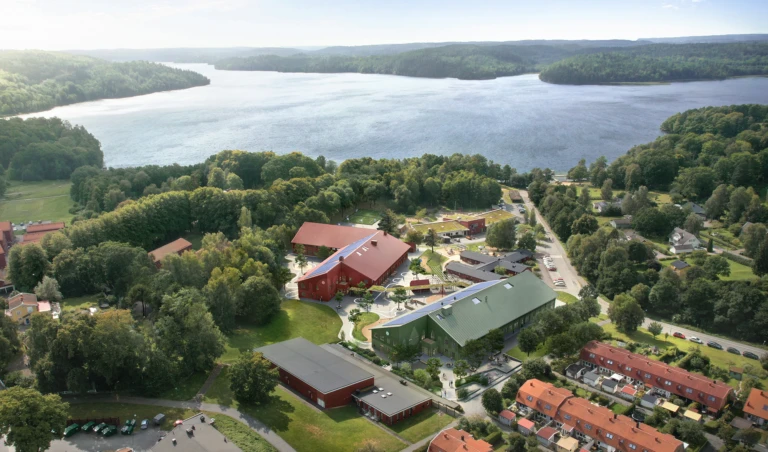 Flygvy Ingaredsskolan, visualiserat