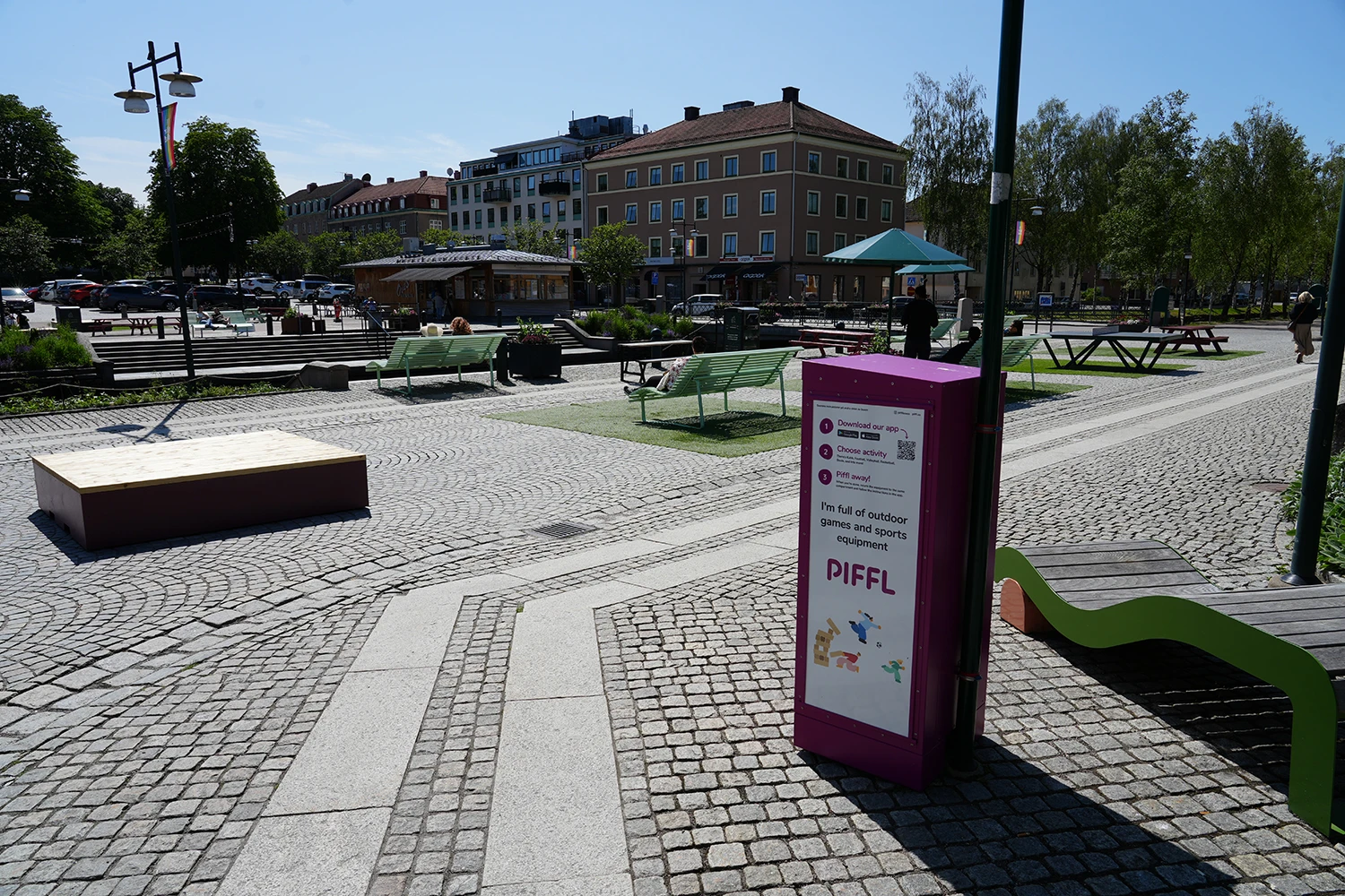 Pifflbox vid Stora torget.
