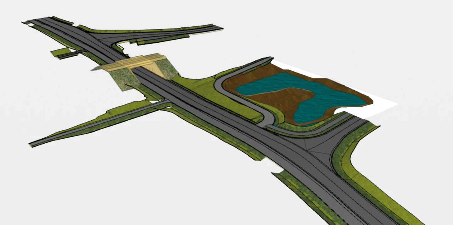 Bild från 3d-modell av projektet.
