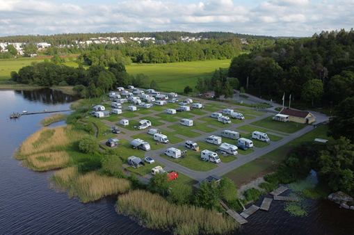 Bild över campingen.