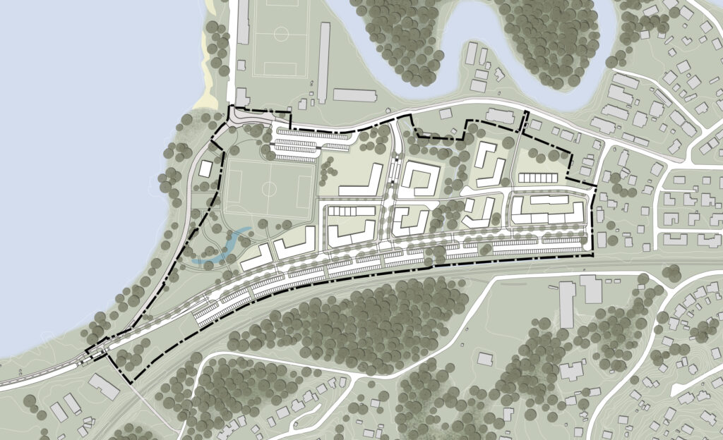 Illustrationskarta som visar planförslaget.