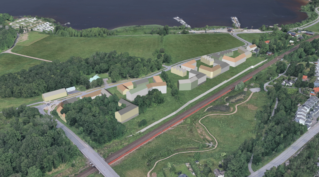 3D-vy över området.