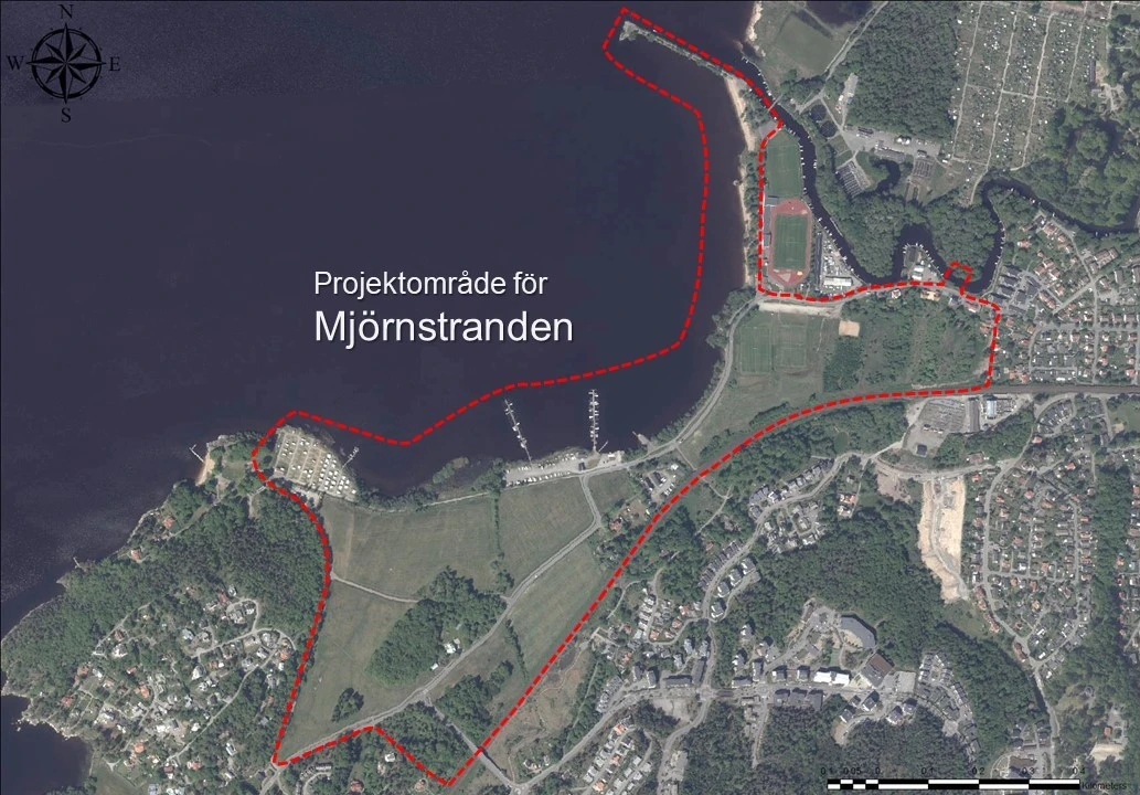 Karta över hela projektområdet.