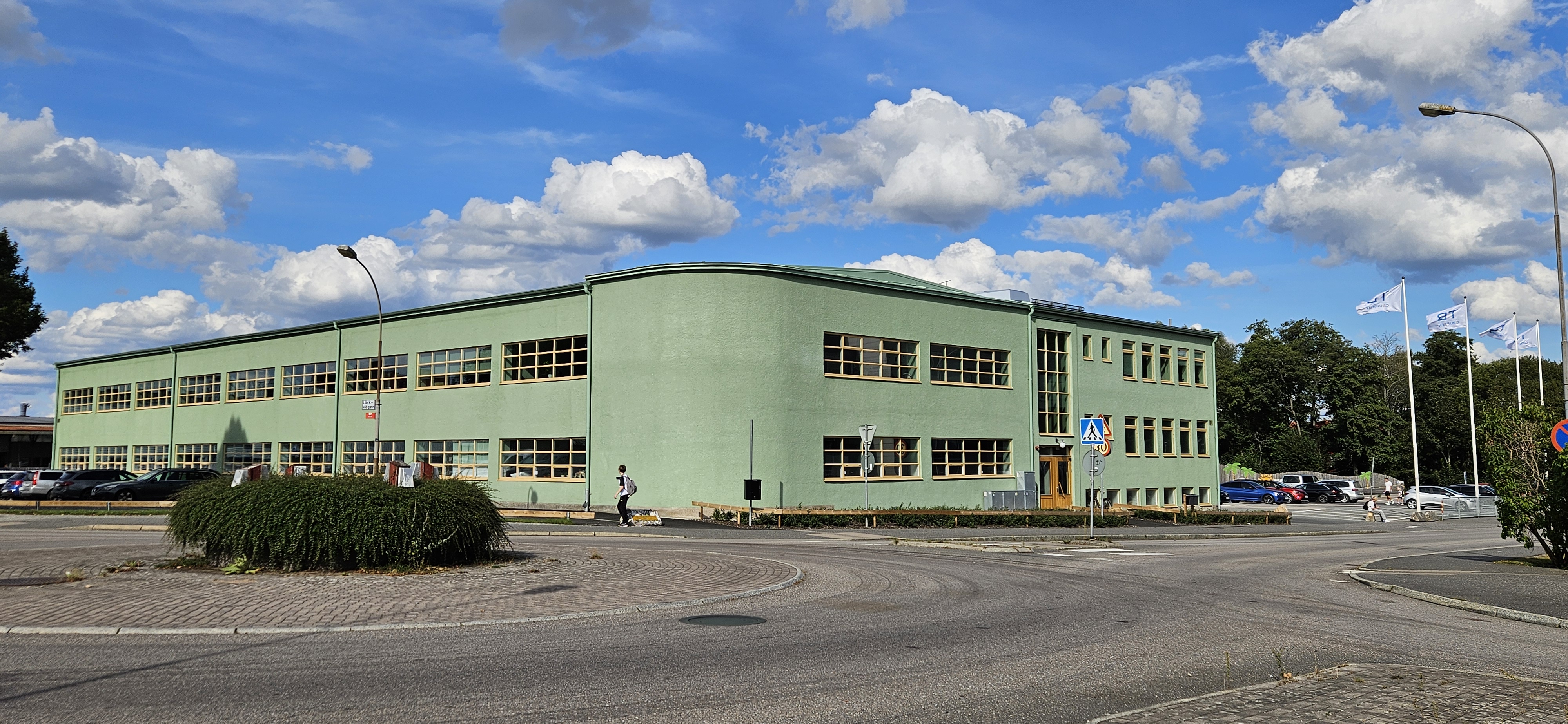 Den vinnande byggnaden.