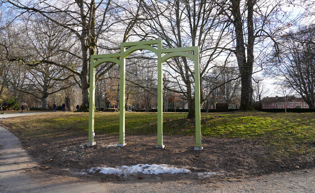 En av de nya entréerna.