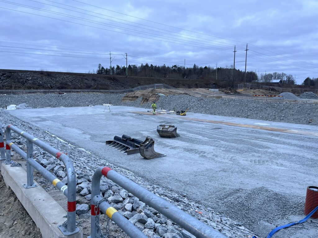 Byggropen inför tunnelbygget