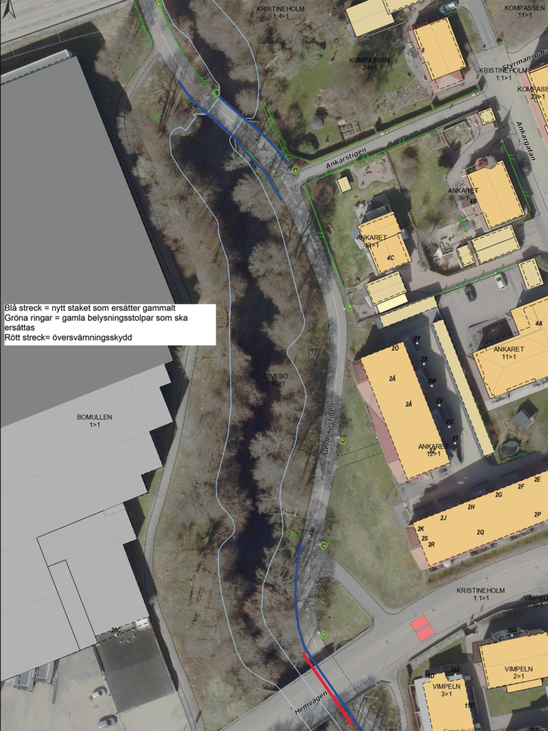 Karta över avstängningen