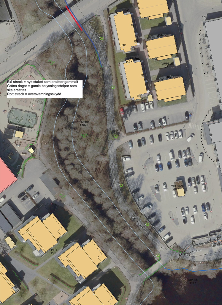 Karta över avstängningen