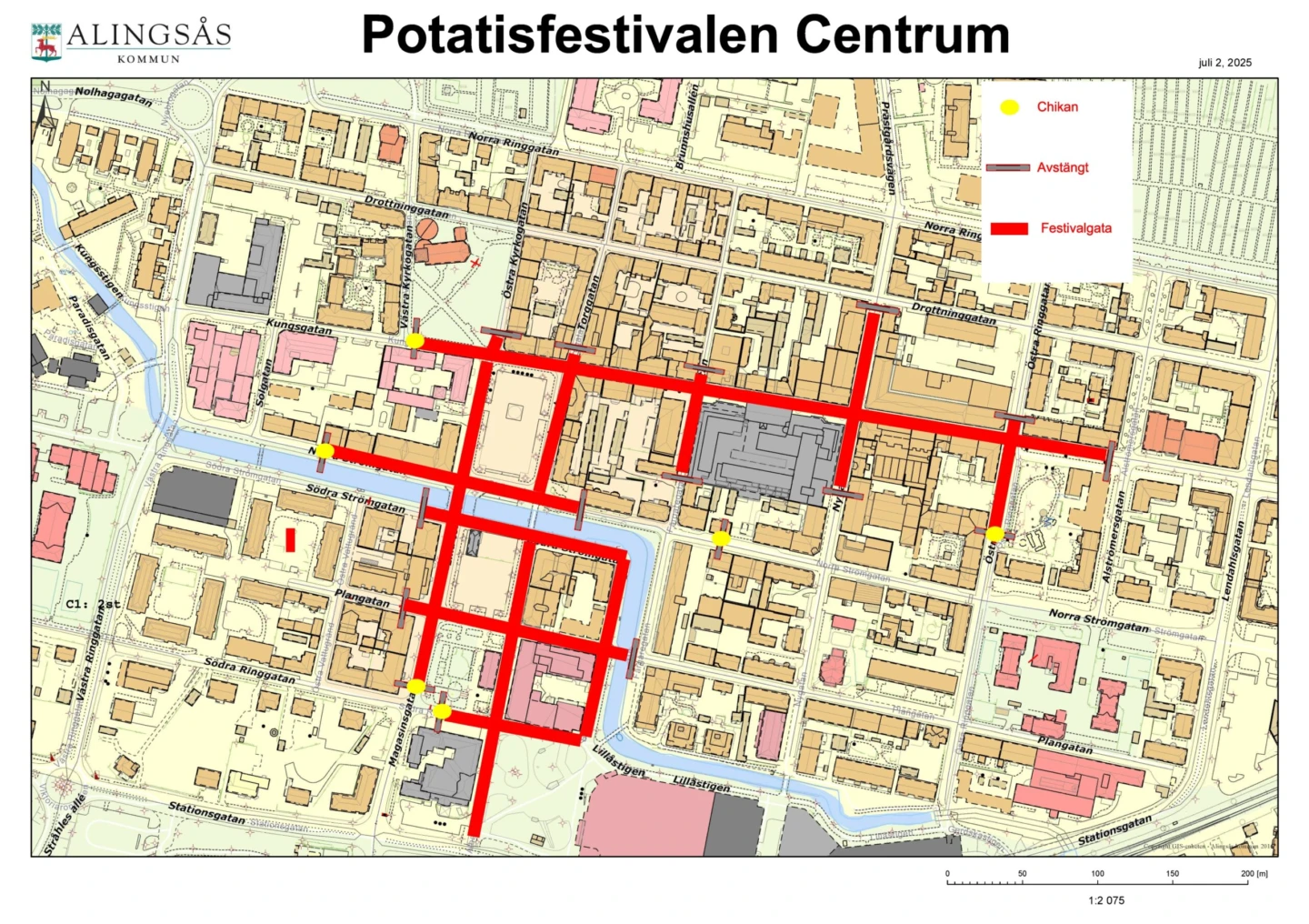Trafikplan för Potatisfestivalen 2026