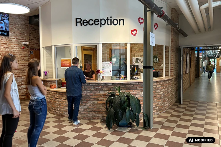 Alströmergymnasiets reception