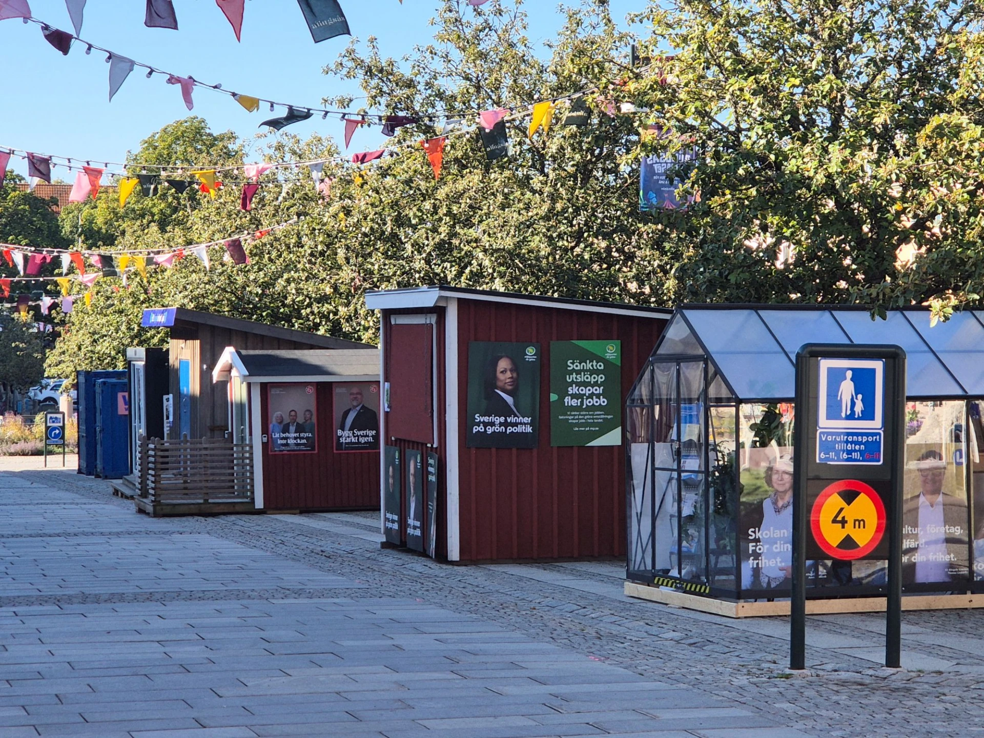 Valbodar på Stora torget i Alingsås.